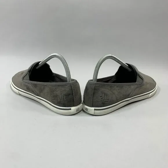 Lauren Ralph Lauren Women's Size 8 Janis Velvet Slip On Sneakers - Picture 8 of 13